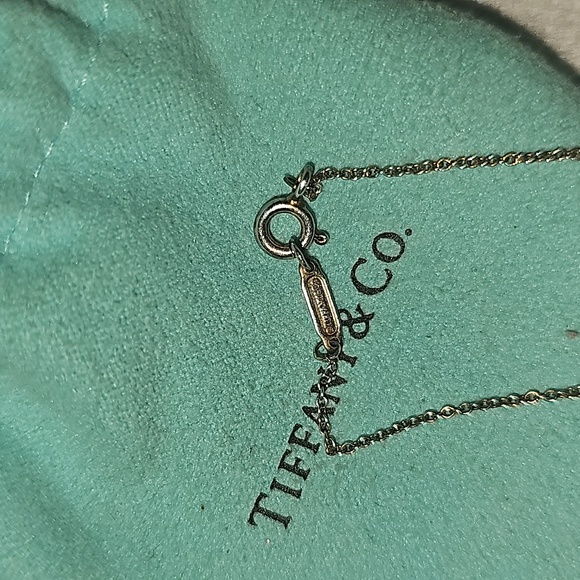 Tiffany & Co. Triple Key Motif Silver Gold Pendant Necklace Ag925 Au750 18in Lg - Picture 14 of 15